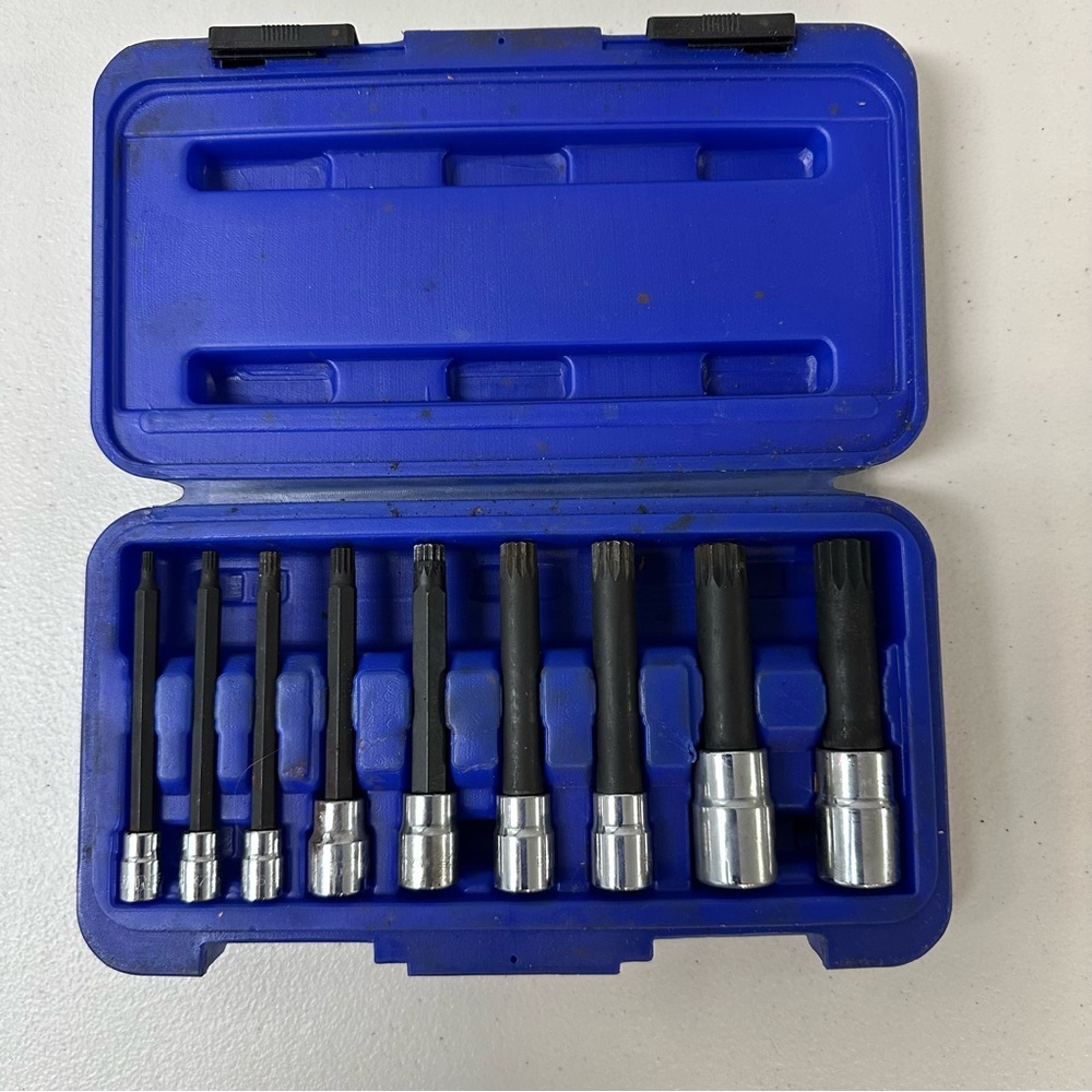 Vim Tools 9 Piece XZN Triple Square, Spline Drive Bit Set